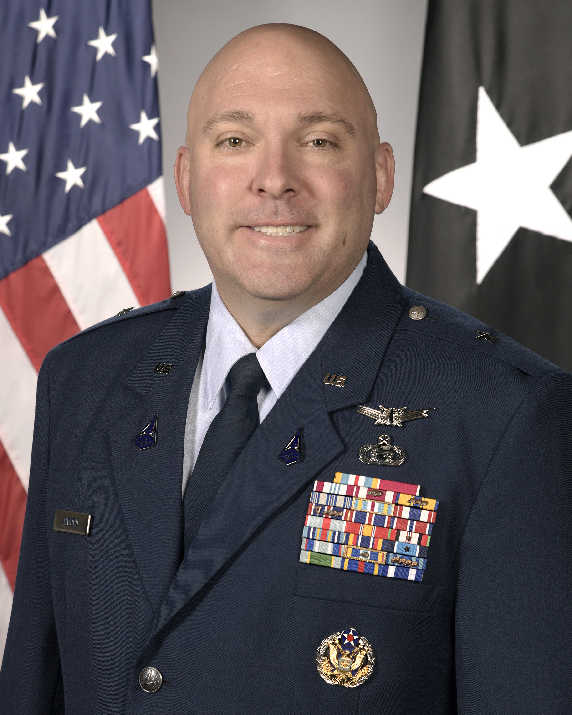 A headshot of General Chandler P. Atwood